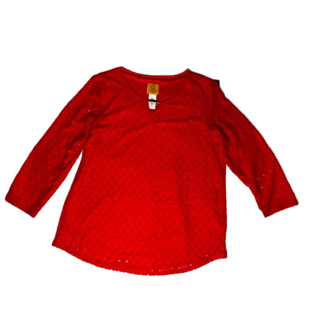 Ruby Rd. Red Tunic Size PM - Picture 2 of 6